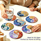 8-Pack Diamond Art Coaster Kit - Image 5