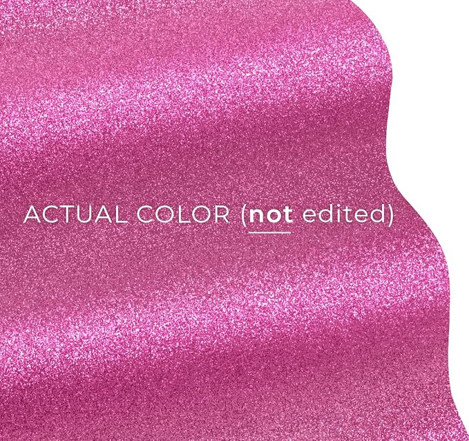 VViViD Glitter Pink DECO65 Permanent Adhesive Craft Vinyl Roll - Image 2