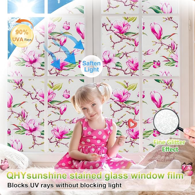 Window Privacy Film Stain Glass Window Film Rainbow Window Film Window clings - Image 2