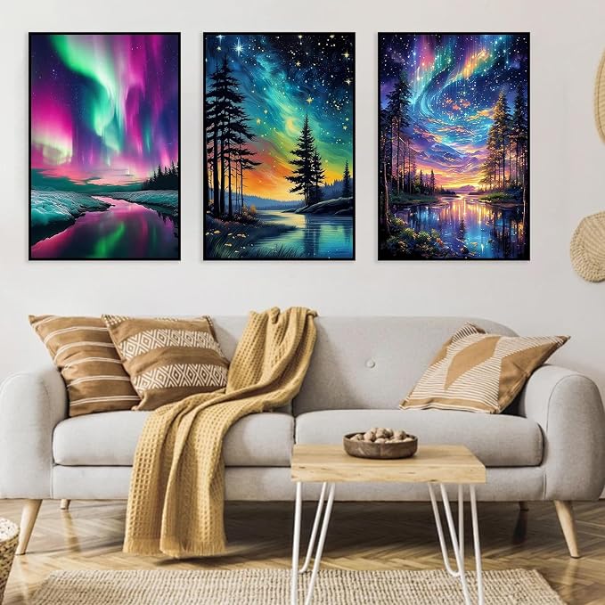 3 Pack Framed Paint by Numbers for Adult - Image 5