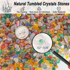 0.5 Lb/230g Colorful Agate Aquarium Fish Tank Gravel Rocks, Crushed Stone - Image 2