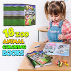 18Pcs Zoo Animal Coloring Books Bulk - Image 3