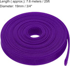 uxcell Expandable Sleeving, 1 3/16-inch 25ft Cable Sleeve - Image 3