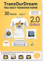 TransOurDream Upgraded Iron on Heat Transfer Paper by TransOurDream