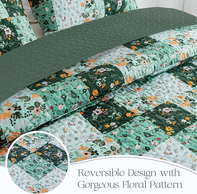 Exclusivo Mezcla Reversible Boho Quilts King Size - Image 3