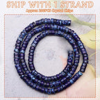 Natural Stone Heishi Beads for Necklace Making, 4 mm x 2 mm Small Flat Round - Image 2