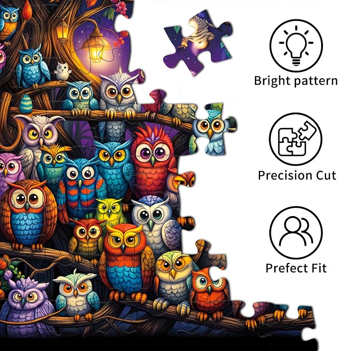 Owl Family Puzzles for Adults 1000 Pieces, Puzzles - Image 6