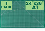Large Cutting Mat 24"x36", 1 Pack Double-Sided 5-Ply Self Healing Sewing by CLOYAN