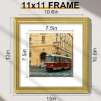 Vittanly 11x11 Picture Frames Set of 2, Ornate Vintage Photo Frame - Image 2