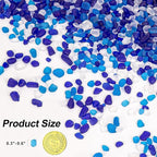 QEQEKAKA Sea Glass Stones for Crafts About 1LB Glass Pebbles Gemstones Bulk for - Image 2