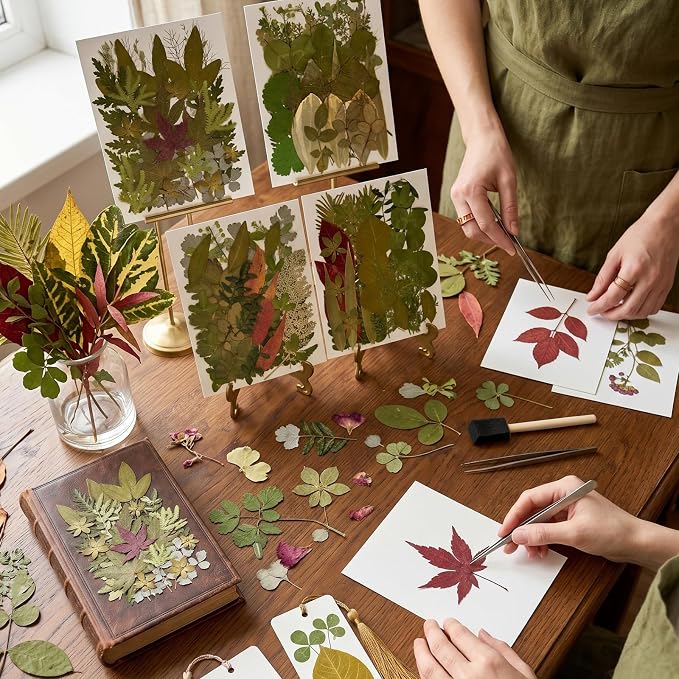 140+ Pcs Dried Flowers Leaves for Crafts, Dried Pressed Flowers for Resin Molds - Image 2