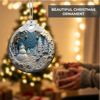 Christmas Ornaments 2025 Faux Stained Glass Effect, Christmas Tree Ornaments - Image 6