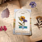 emmoolife Pressed Flower Stickers Set Dried Flowers Themed Resin Sticker Decals - Image 8