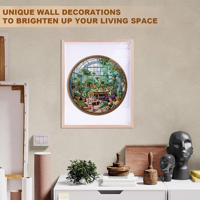 Flower Plant Garden Puzzles Succulents Vintage Greenhouse Rustic Nature Puzzle - Image 6