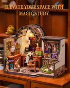 Rowood Magic Study Miniature House Kit, DIY Miniature Dollhouse Kits - Image 3