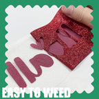 Glitter Iron On 12in X 8ft, HTV Heat Transfer Vinyl | Glitter HTV Easy to Cut & - Image 4