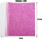 Glitter Heat Transfer Vinyl 12" x 5ft Pink Glitter Iron on Vinyl - Image 6