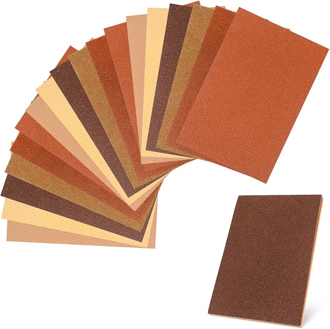 18Pcs Brown Felt Sheets for Crafts, Soft and Thick Brown Felt Fabric, 11.81 X by Classicseali