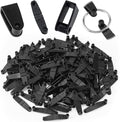 OIIKI 100Pcs Plastic Keychain Clips, Card Holder by OIIKI