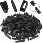 OIIKI 100Pcs Plastic Keychain Clips, Card Holder by OIIKI