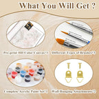 HMZephitiquc Cat Paint by Numbers Kit - Image 6