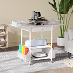  Foldable Heat Press Table—Hold 36 Vinyl Rolls, Movable Heat Press - Image 7