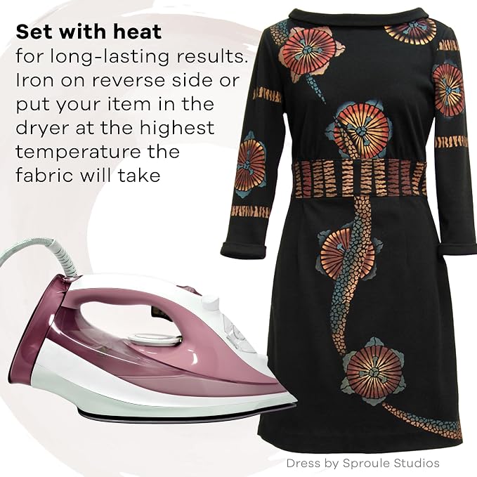 Jacquard Lumiere 2.25oz Fabric Paint Pearlescent Emerald - Image 6
