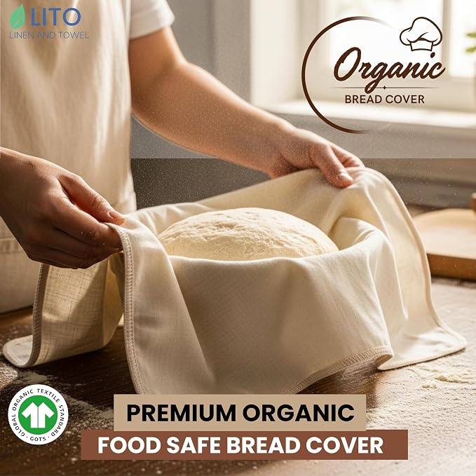 Flour Sack Towels Sourdough Bread Baking Supplies | Bread Dough Proofing - Image 2