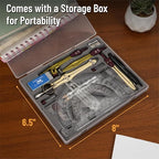 Mr. Pen- Geometry Set, 6 Inch Swing Arm Protractor, Divider | Set Squares - Image 6