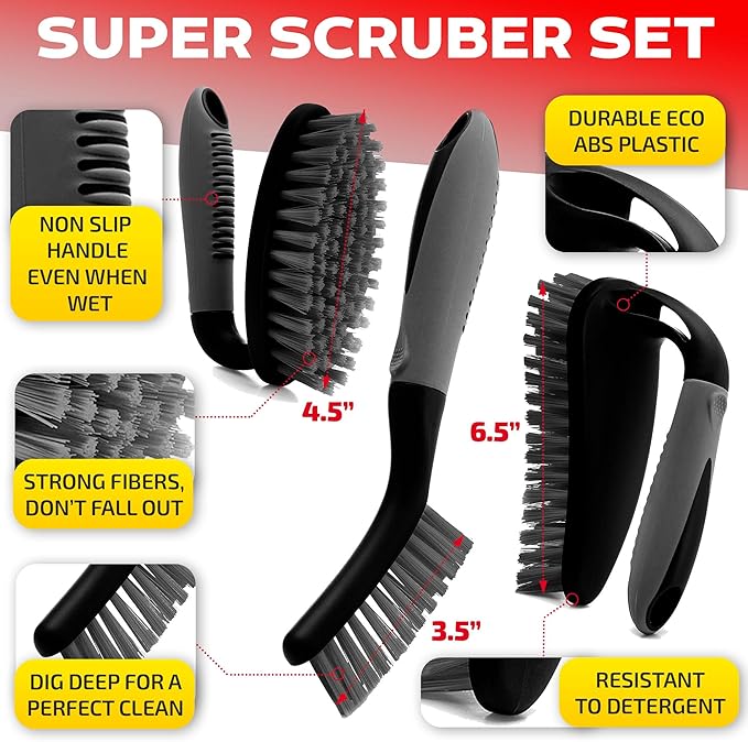 Scrub Brush Set of 3pcs - Image 2