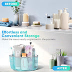 EUDELE Mesh Shower Caddy Portable, 8-Pocket Large Capacity, Quick Dry, Easy - Image 7