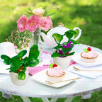 Chuangdi 12 Pieces Miniature Dollhouse Plant Flowers Mini Potted Plant - Image 6