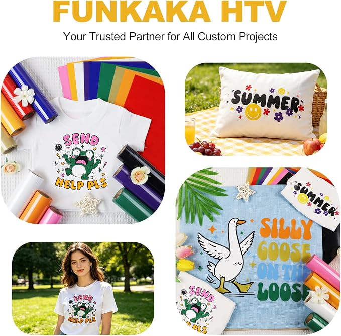 FUNKAKA Heat Transfer Vinyl Bundle - Image 7