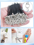 Evnlo Phone Charms Strap with Lobster Clasp, Lanyard Strap Cell Phone Charm - Image 2