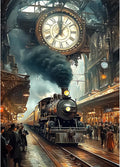 Lxmsja Train Station Diamond Art Kits by Lxmsja