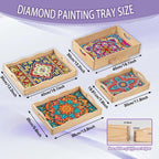 EWJRNSF Diamond Art Kits for Adults Wooden Serving Trays - Image 2