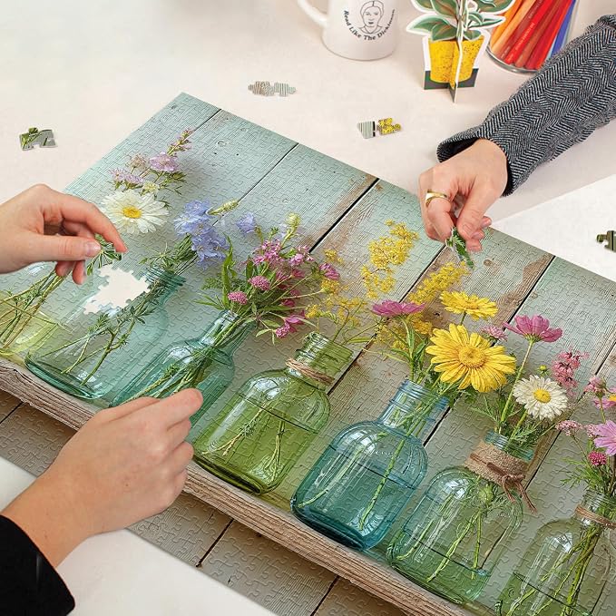Wildflower 1000 Piece Puzzle for Adults, PICKFORU Whispering Blooms Summer - Image 8