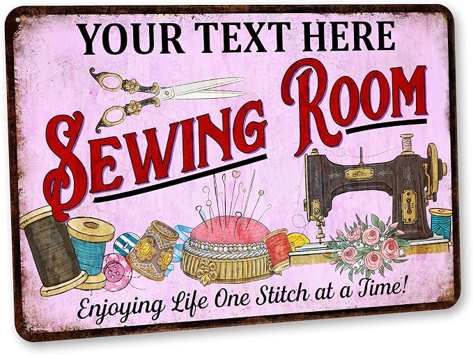 Personalized Sewing Room Sign Art Room Décor by ChicoCreekSigns
