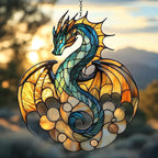 Majestic Dragon Acrylic Suncatcher by Unknown