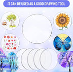 60 Pieces Transparent Acrylic Circle Discs Thick Round Acrylic Sheets Blanks - Image 5