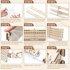 Colingmill Wooden Paint Organizer Storage Rack, 80 Holes Miniature Model Paint - Image 7