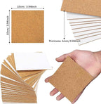 Self-Adhesive Cork Square, Allazone 120 Pack 10 x 10CM Cork Backing Sheets - Image 2