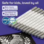 ARTISTRO 12 Silver Acrylic Paint Markers - Image 6