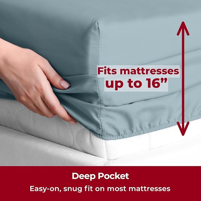 Mellanni Split King Sheets Set - Image 5