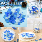 Jetec 11 oz Sea Glass for Crafts Pieces Decor Flat Frosted Sea Glass Vase - Image 4