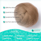 Kondoos Natural Wool roving, 2 OZ. Best Wool - Image 3