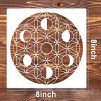 Sacred Geometry Stencil 8inch Reusable Stencils - Image 2