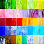 ILLUCKAI 36 Sheets Vibrant Stained Glass Sheets Variety Pack, 6 x 4 Inch by ILLUCKAI