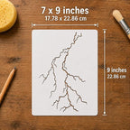 Lightning Bolt Stencil | Reusable Nature Street Art Inspirational Graffiti - Image 2