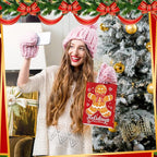 Kolldenn 24 Pcs Christmas Gingerbread Party Favors Bags Christmas Goodie Gift - Image 4
